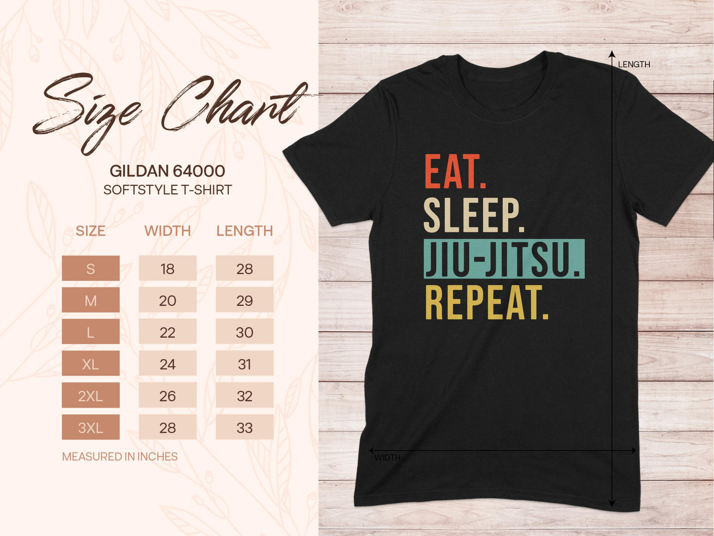 Eat Sleep Jiu Jitsu Repeat T-Shirt product