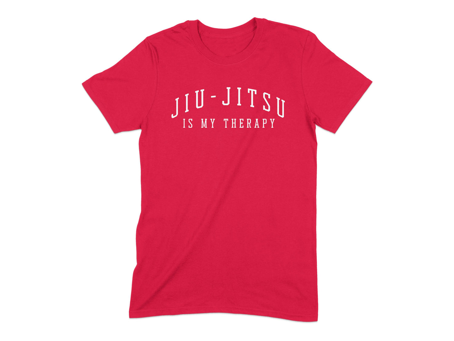 Jiu-Jitsu Is My Therapy Text Print Cool Shirt product
