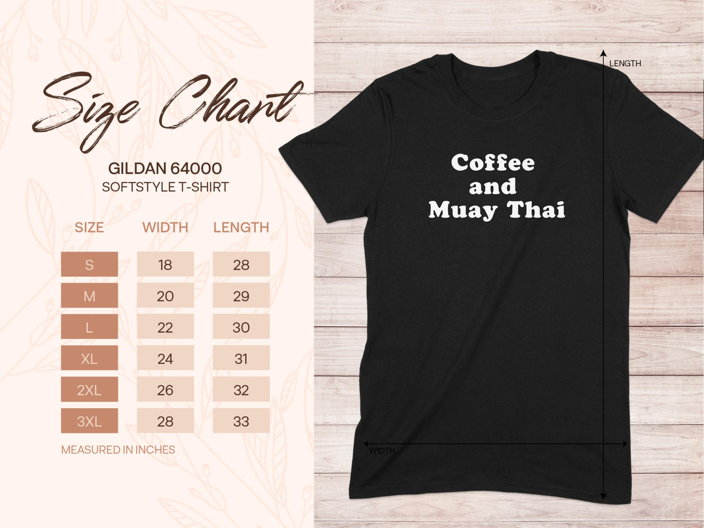 Coffee and Muay Thai Graphic T-Shirt product type