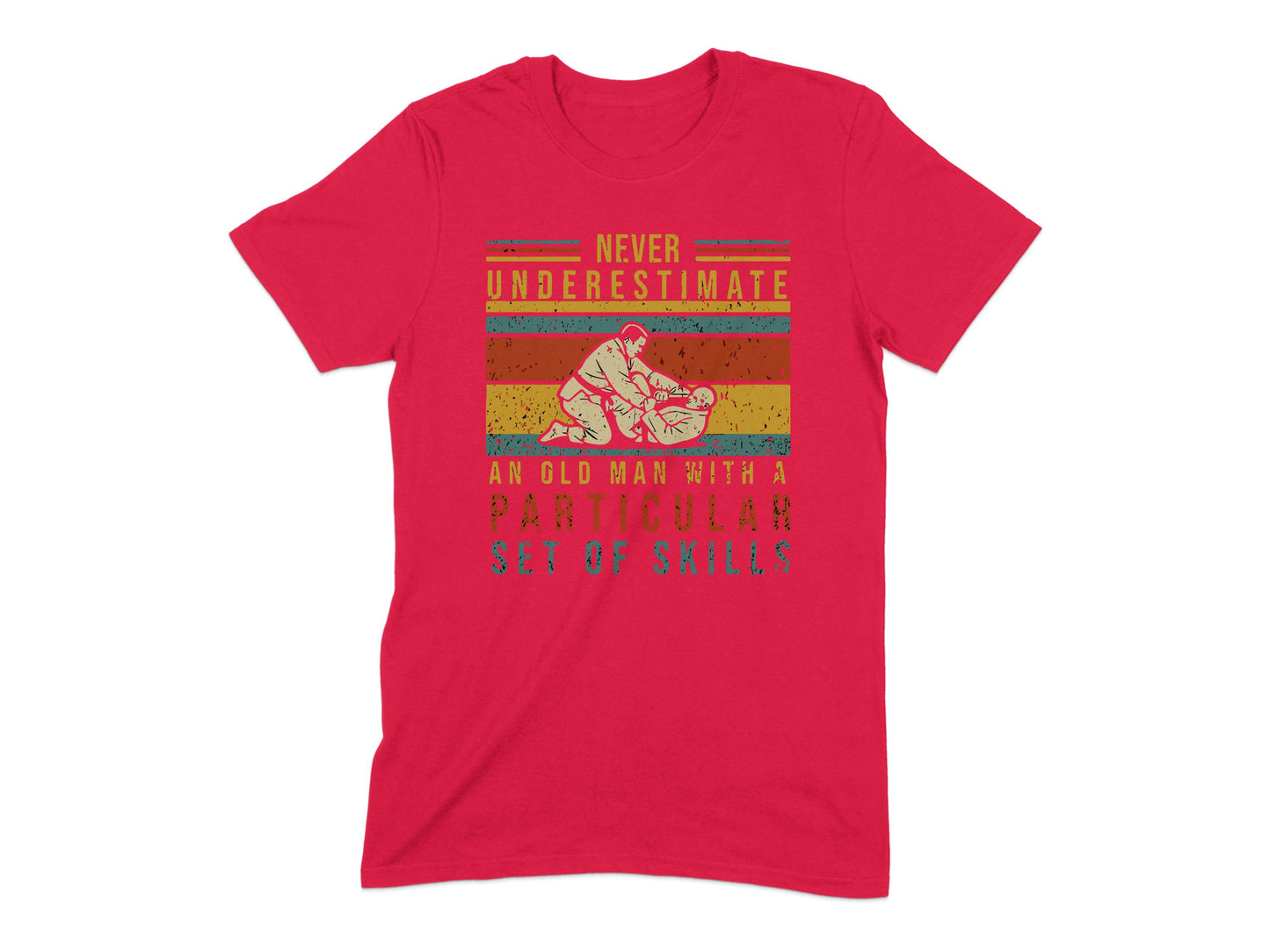 Never Underestimate An Old Man Skills T-shirt product
