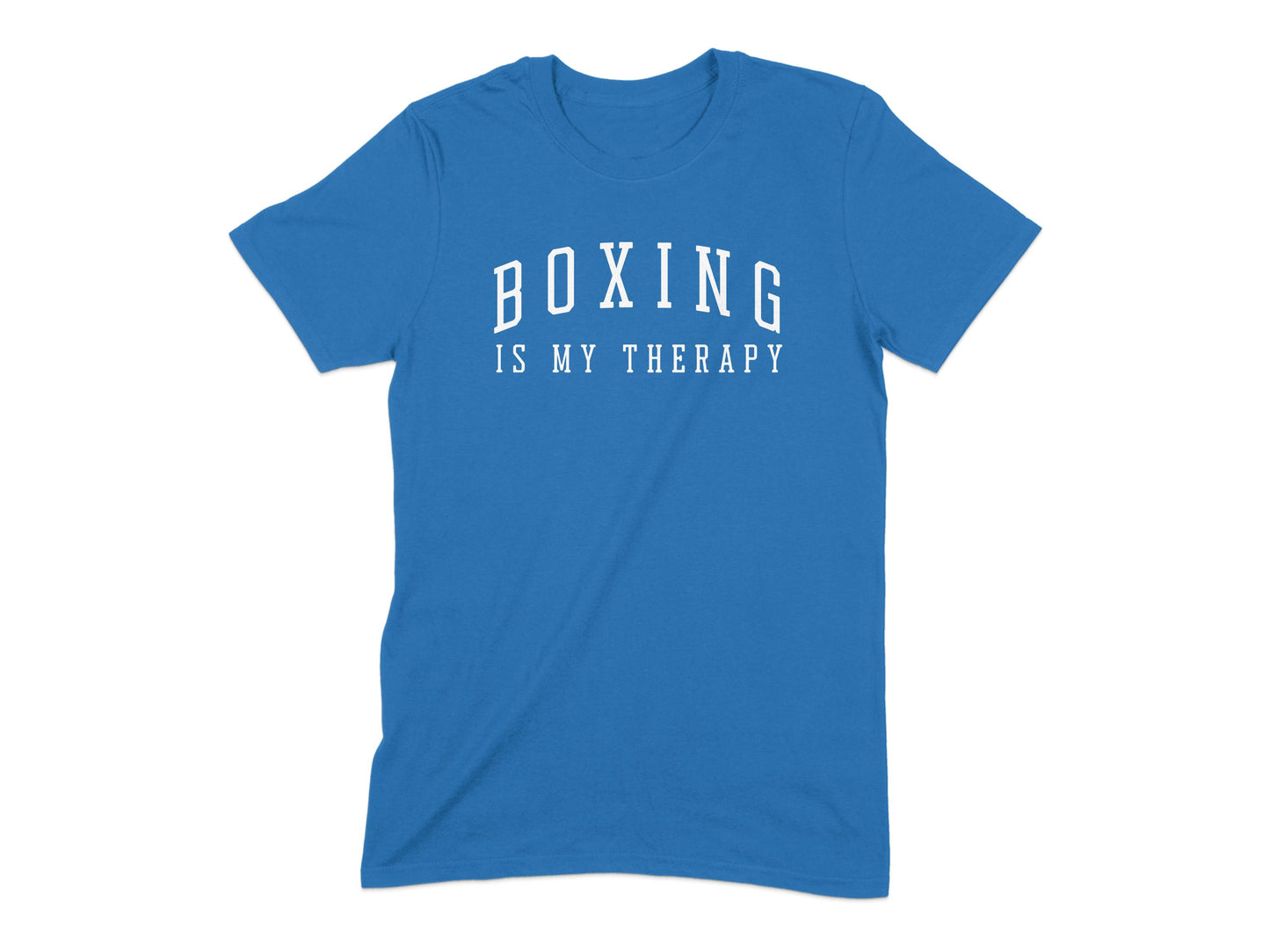Boxing Is My Therapy Blue Graphic T-Shirt product
