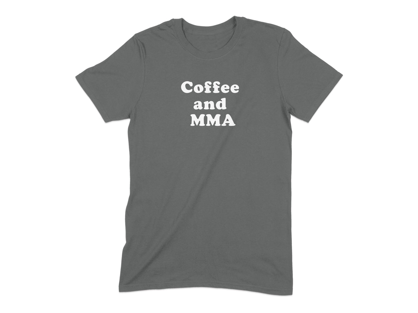 Coffee and MMA Graphic T-Shirt Unisex Casual Tee product