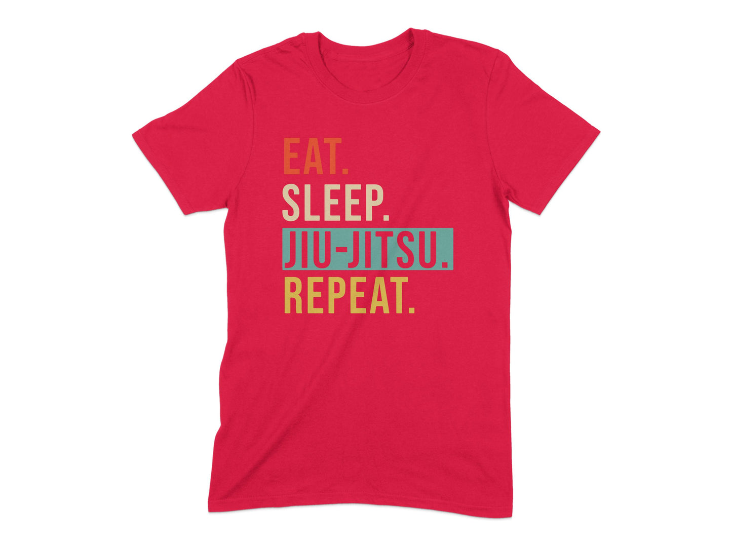 Eat Sleep Jiu-Jitsu Repeat Red T-Shirt product