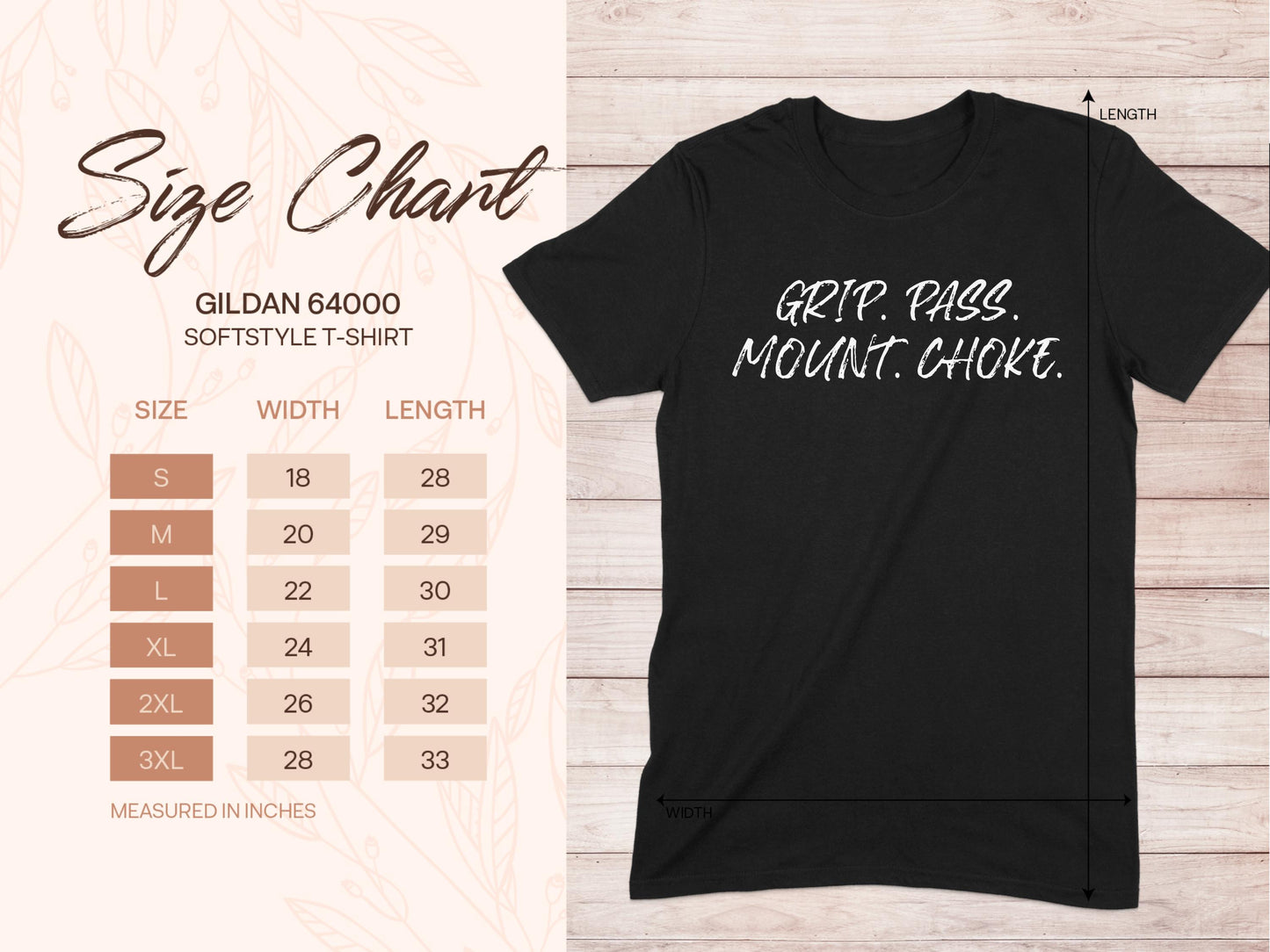 GRIP PASS MOUNT CHOKE Text Softstyle T-shirt product type