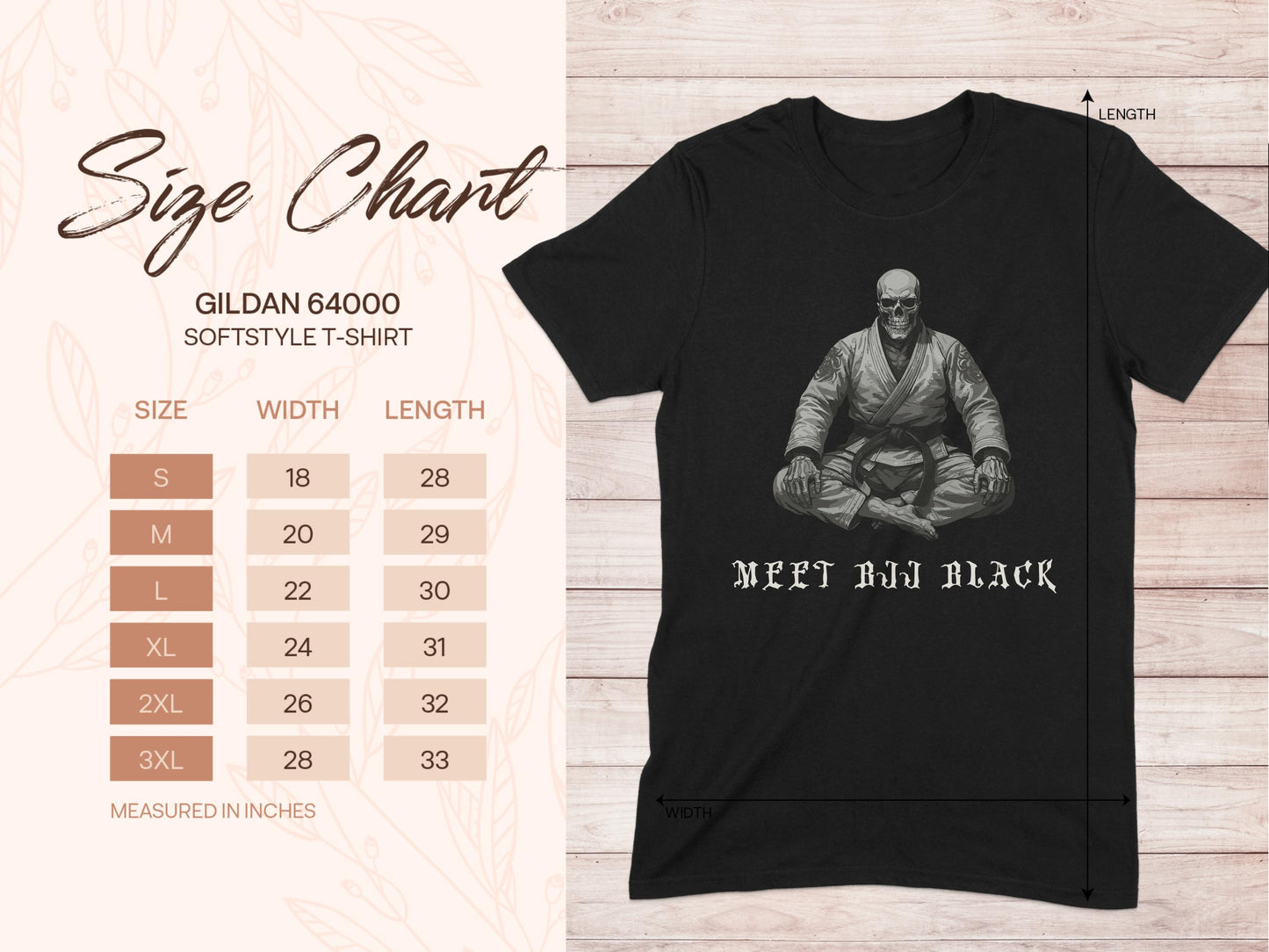 MTFIT BJJ Black Graphic T-Shirt product type