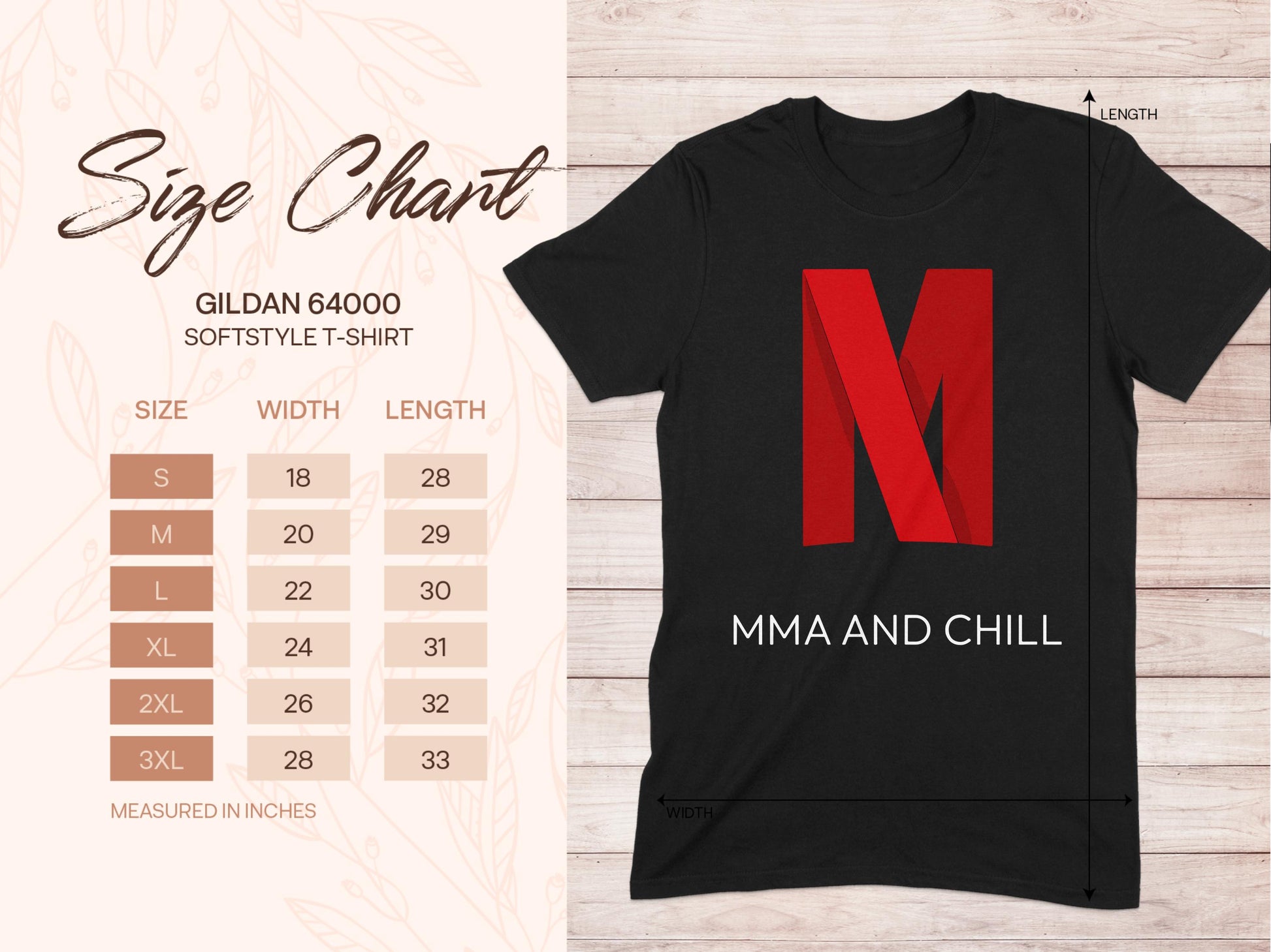 MMA and Chill Red M Design Softstyle T-shirt product type