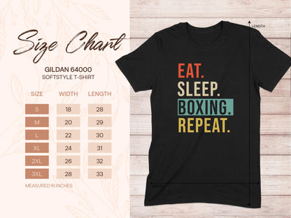 Eat Sleep Boxing Repeat Graphic T-shirt product type