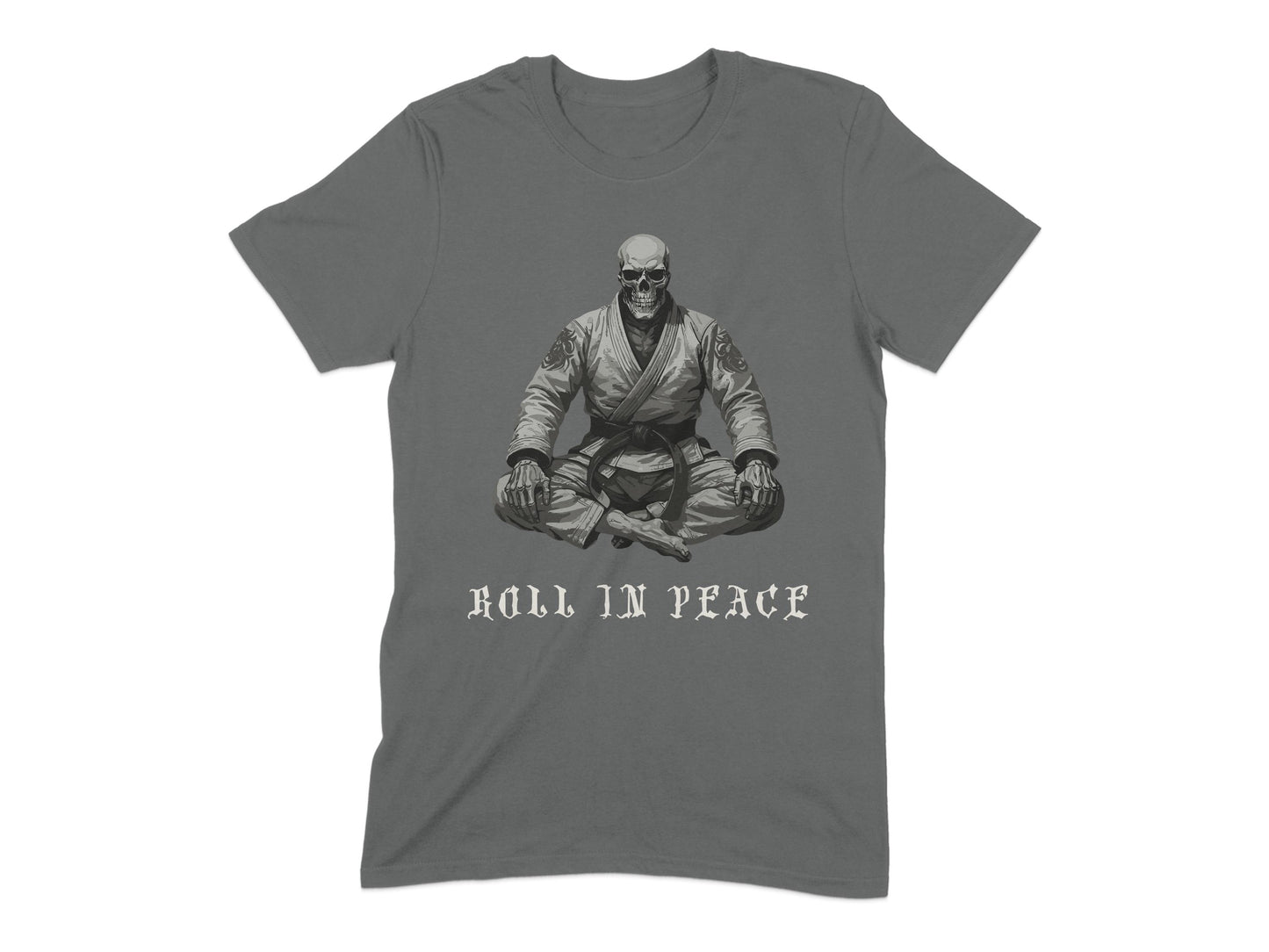 Roll In Peace Martial Arts Skeleton T-Shirt product type