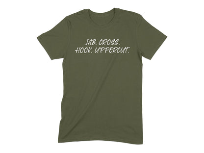 Jab Cross Hook Uppercut Typography T-Shirt product