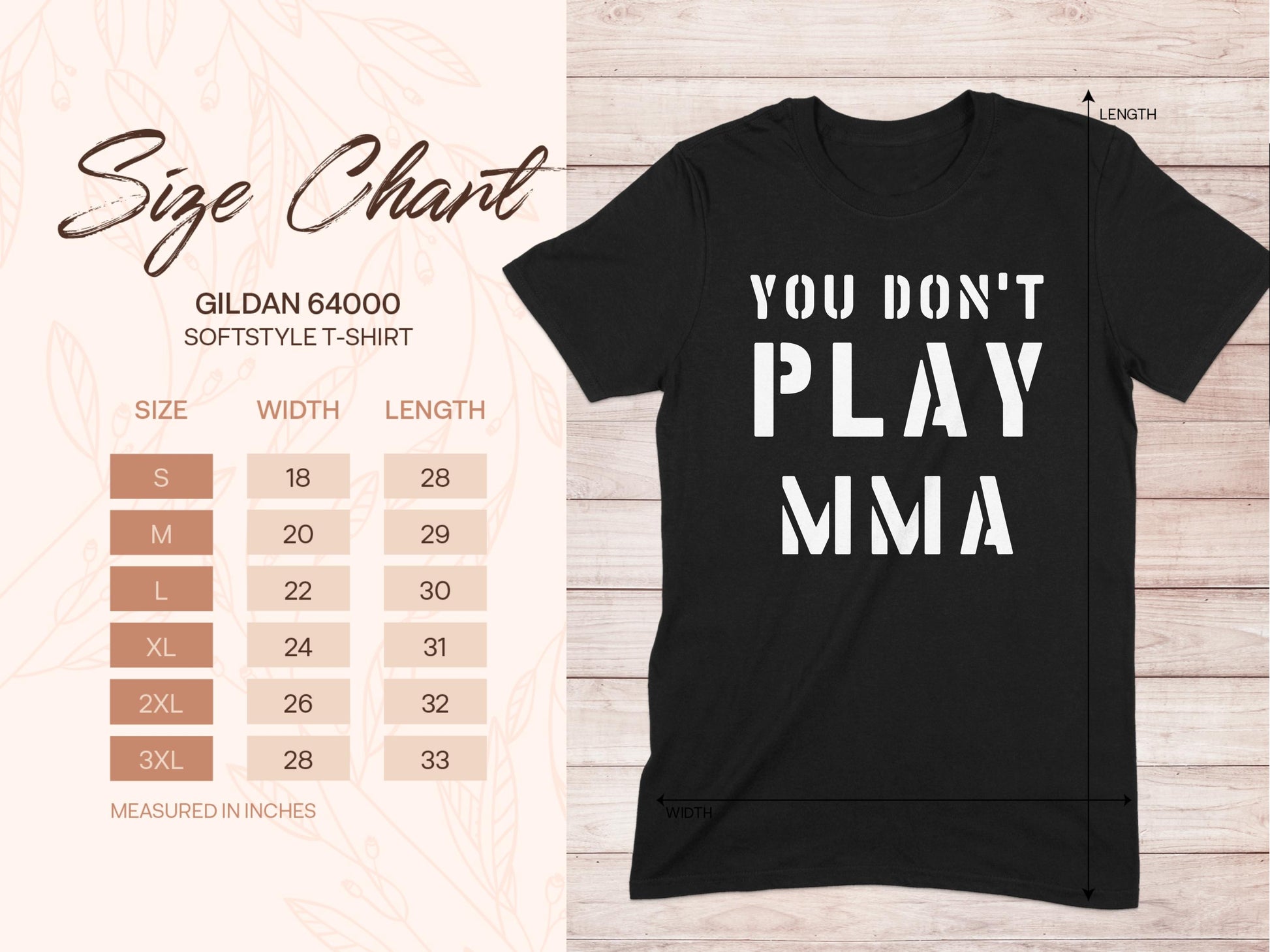 You Don't Play MMA Statement T-shirt Product