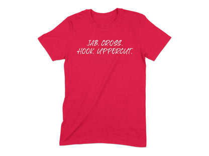 Jab Cross Hook Uppercut Message T-shirt product