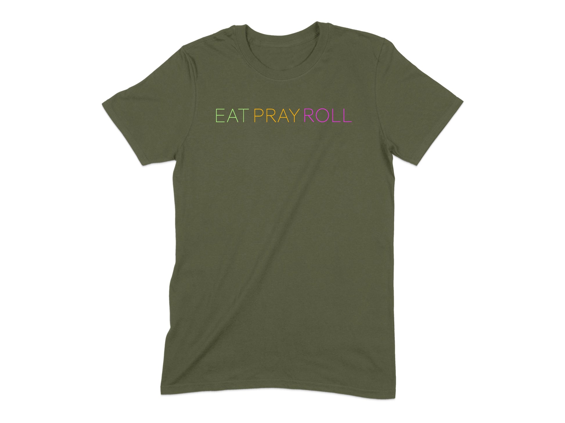Eat Pray Roll Graphic T-Shirt Casual Apparel product type