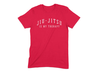 Jiu-Jitsu Is My Therapy Text Print Cool Shirt product
