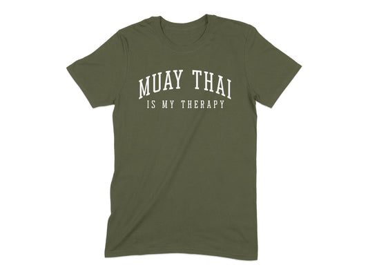 Muay Thai Is My Therapy Statement T-shirt product type