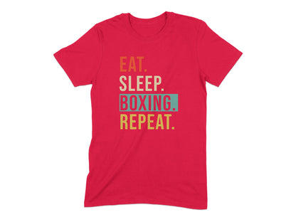 Eat Sleep Boxing Repeat Printed Shirt product