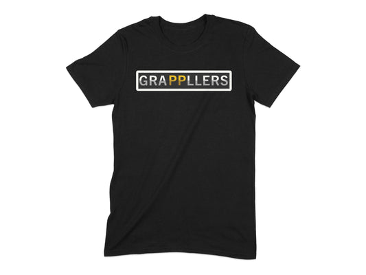Grapplers Logo Print Black T-Shirt Fashion Product