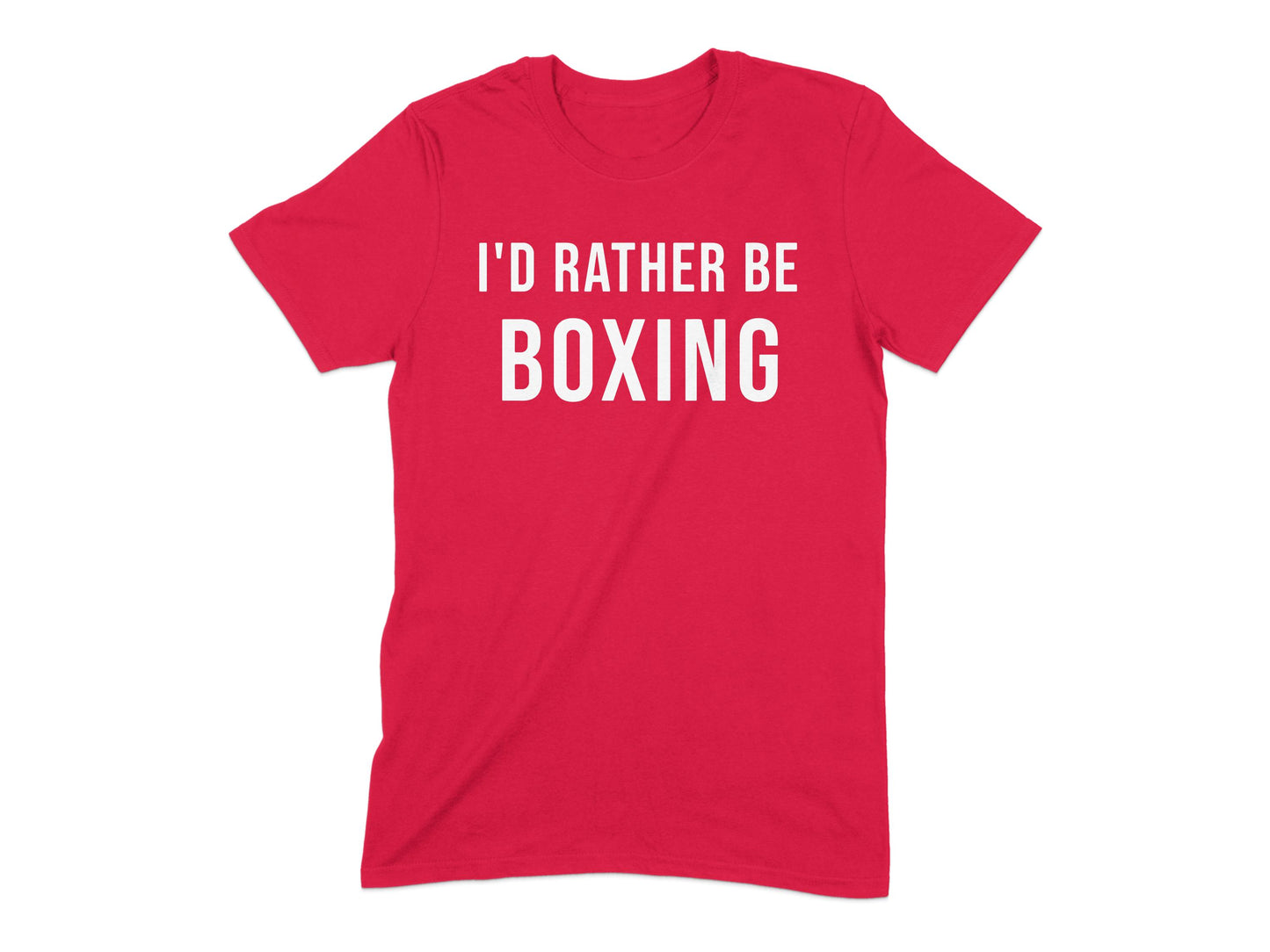 I'd Rather Be Boxing Statement T-shirt product type