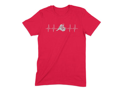 Heartbeat Design with Martial Art Move T-shirt