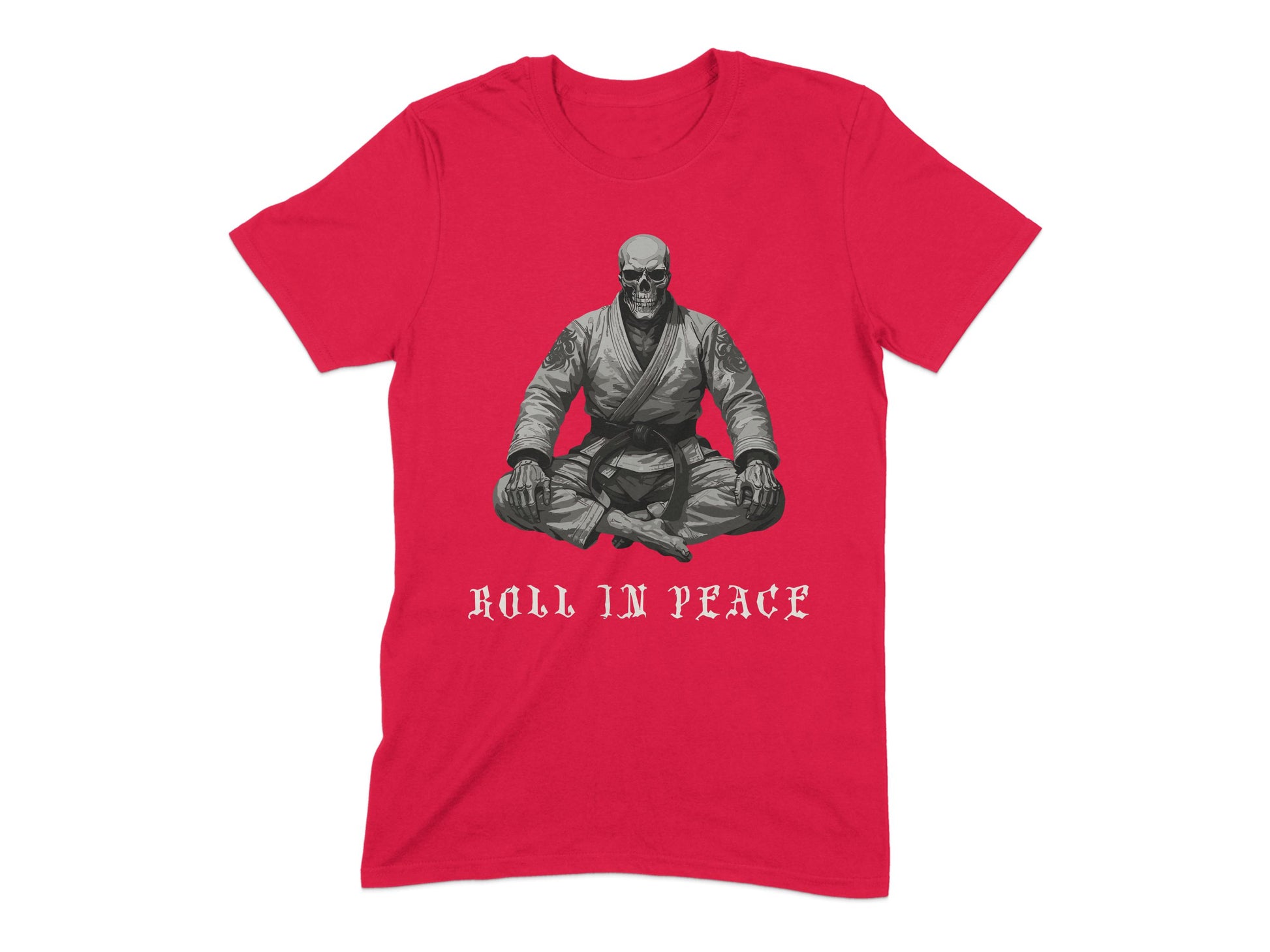 Hooded Skeleton Warrior Roll in Peace Graphic product