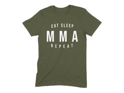 Eat Sleep MMA Repeat Motivational T-Shirt product