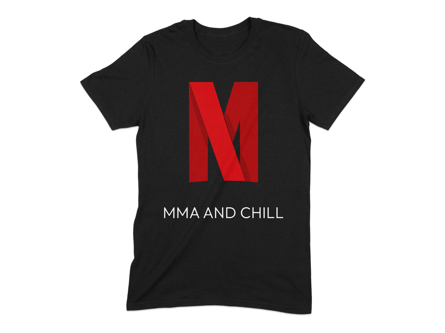 MMA and Chill Slogan Printed T-Shirt product