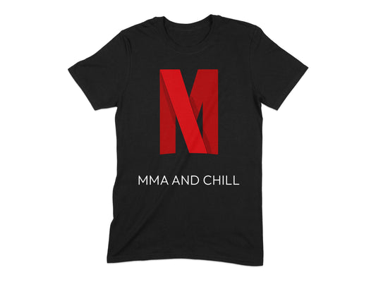 MMA and Chill Slogan Printed T-Shirt product